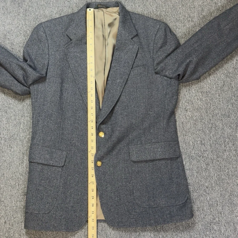 Neil Martin for The Broadway Vintage 1990's 100% Wool Sport Coat‎ Gray 44L Gold